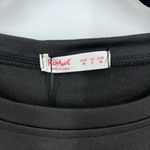 Romwe NWT Black SS Creepy Girl Dolls Halloween Shirt Top Doppelganger Medium Photo 2