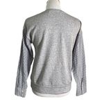 Vineyard Vines Mixed Media Pullover Sweatshirt Size S Gray Striped Sleeve Preppy Photo 2