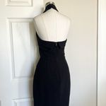 Adelyn Rae  Halter Black Sheath Asymmetrical Dress Photo 6
