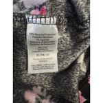 Aerie Floral Long-Sleeve Nightgown – Black/Pink Dark Floral– Size XL-Cozy Velour Photo 6