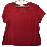 Denim And Co Womans Shirt Size 2x Maroon Comfy Fall Theme Layering Red Size XXL Photo 0