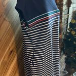 Boden USA Boden Women’s 14 Long Navy Blue Striped Leah Jersey T-Shirt Dress Photo 3