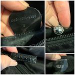 Gucci  BLACK NYLON & GLAZED LEATHER TOTE BAG WITH BAMBOO HANDLES Photo 12