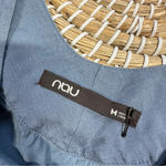 Nau Sleeveless Button Front Top Blouse Organic Cotton Silk in Blue Size M Size M Photo 5