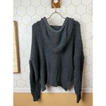 POL Dark Gray Hooded Popcorn Pullover Sweater - Size - Small Photo 2