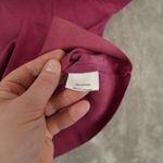 Eileen Fisher Goat Suede Leather Jacket Women's Large Fuchsia Pink Coat Blazer Photo 6