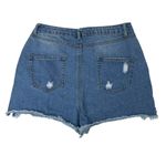 Entro  Cutoff Jean Shorts Size Large High Rise Distressed Denim 100% Cotton Photo 2