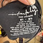 Intimately Free People Black Spaghetti Strap Crisscross Back Bodysuit M/L Goth Size L Photo 6