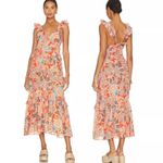 MISA Los Angeles NWT Olivia Rubin Rex Morrison Dress in Tangerine Flora Size S Photo 5
