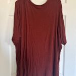 Ava & Viv Burnt Orange Ribbed Tee |  Photo 3