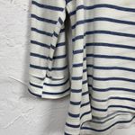Fresh Produce  Blue White Striped Tunic Sweater Women OS Beachy Oversized Slouchy Photo 1