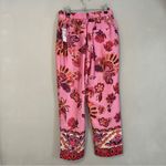Magaschoni  Pink Floral Satin Pants NEW Photo 3