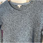 J.Jill Pure Jill Blue Open Knit Sweater Beachy Ocean Coastal Seaside Nautical Photo 2