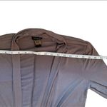 Ann Taylor Gray Open Front Long Sleeve Lightweight Long Jersey Cardigan S Photo 3