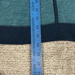 Title Nine  Turquoise Blue Full Zip Cotton Blend Sweater Women's Size Medium Photo 5