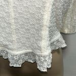 Jessica Simpson  Ivory Cream Lace Blouse Sz M/L Photo 4