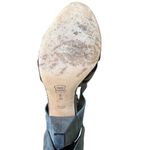 Vaneli Women's Gray Suede Peep Toe Lace Photo 10