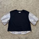 Ramy Brook  navy blue short sleeve top size XS Photo 4