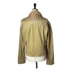 J.Crew  Tan Corduroy Ribbed Knit Shawl Button Collar Snap Jacket‎ Size M Photo 2