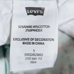 Levi's Turquoise Floral Denim Low Rise Shorty Shorts Size 5 Photo 6