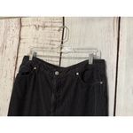 Urban Outfitters BDG  Womens Mom High Rise Tapered Black Corduroy Pants Size 32 Photo 2