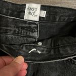 Princess Polly Asymmetric Crossover Waist Straight Leg Black Jeans 4 Photo 12