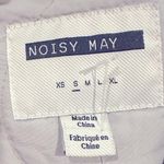 Noisy May  Light Gray Crewneck quilted long sleeve jacket S Photo 4