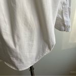 Magaschoni White Cotton Collared Draped Shirt Tunic Blouse Avante Garde Large Photo 3