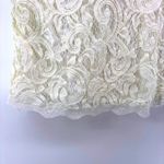 Adrianna Papell Lace Overlay Sleeveless Tank Cream White Zipper Closure Medium Photo 4