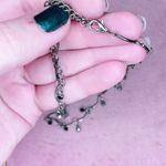 650. Gunmetal Glass Choker with Black Accents Silver Photo 1