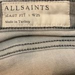 All Saints Mast Low Rise Skinny Fit Gray Jeans Size 29 Photo 9