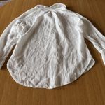 100% Cotton White Textured Button Photo 2