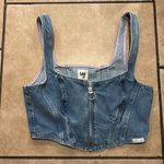Lee  X H&M Denim Front Zip Corset-Style Top Photo 1