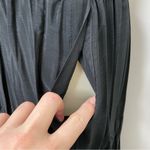 Vintage Authentic Ranchwear Skirt Maxi Tiered Buttons Elastic Waist USA Black Size L Photo 2