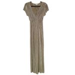 Baltic Born NWT  Athena Ribbed Maxi Dress Women's Gold Size Small Photo 1
