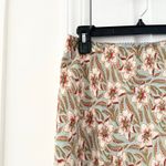Gap Vintage Y2K Floral Hibiscus Print Silk Stretch Band Slip Skirt Size 8 Lined Photo 1