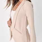 Lulus Miss Punctuality Taupe Lightweight Blazer size Medium Photo 0
