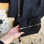 Acne Studios Black Pants with Zipper Detail Size 40 Photo 6