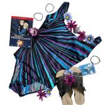 Women’s one piece colorful purple blue black bathing suit Multiple Size 10 Photo 7