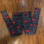 Arkansas Razorbacks Charcoal Leggins Size Small Gray Photo 4