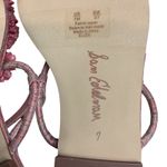 Sam Edelman Eliza Woven Thong Round Chic Flat Sandals Pink Lily Stripe Size 7 Photo 13