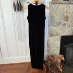 Vintage 90s Black Velvet Sleeveless Jumpsuit Size 6 Photo 5