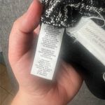 Lou & grey Lou‎ & Grey Women Size XS Black White Knit Moto Zip Jacket Asymmetrical Zipper Photo 3