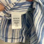 CAbi Pacific Blue Striped Linen Tunic Top 5894 Vacation Seaside Coastal Preppy Photo 5