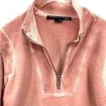 Veronica Beard  Jeans Dylan Sweatshirt Rosewood Pink Quarter Zip Sweater SZ S Photo 5
