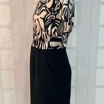 Trina Turk silk blouse black pencil skirt sheath dress Photo 5