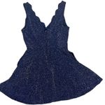 Navy Blue Sparkle Dress size Large Photo 3