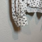 Rails  Ivory Long Sleeve with Black Floral Pattern Photo 0