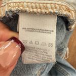 Free People  Blue Distressed Jean Shorts Photo 5