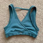 Alo Yoga Deep Teal Wrap Sports Bra size XS Photo 0